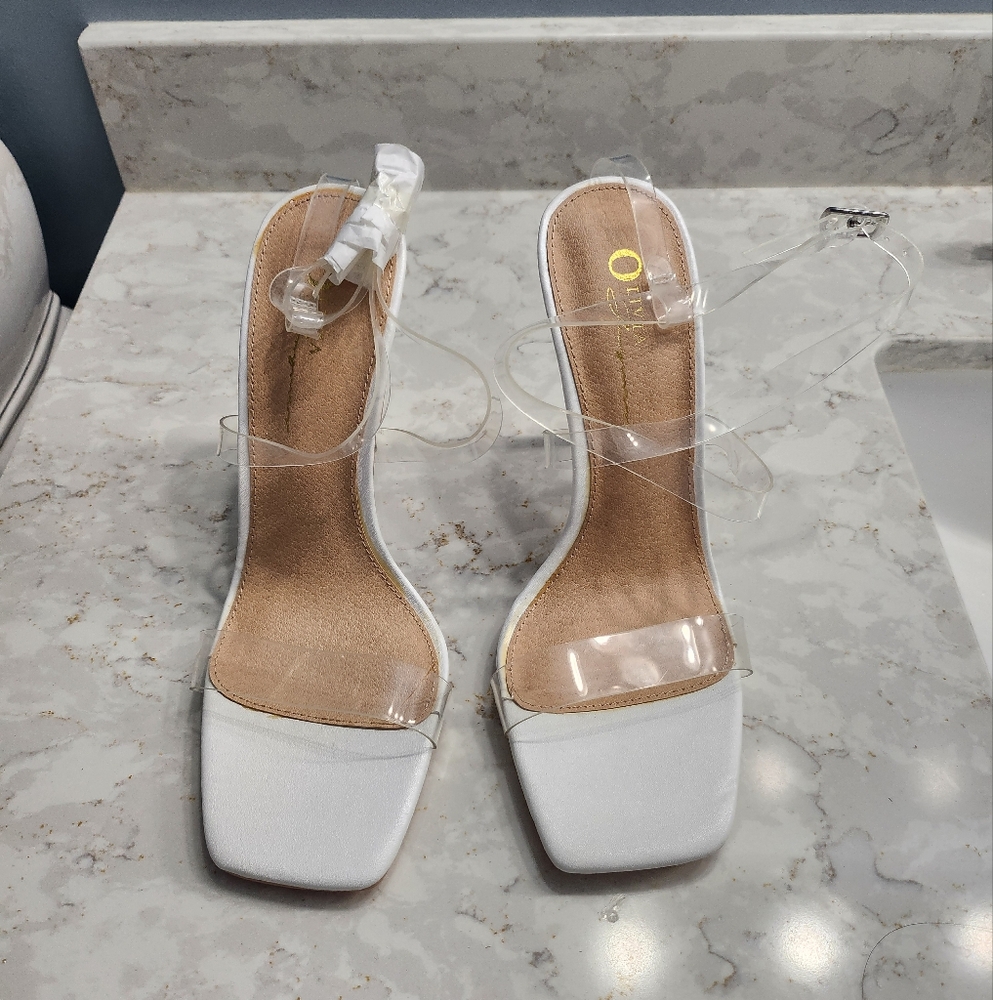 Elegant White Women's Heels